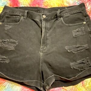 Off black Mom Shorts